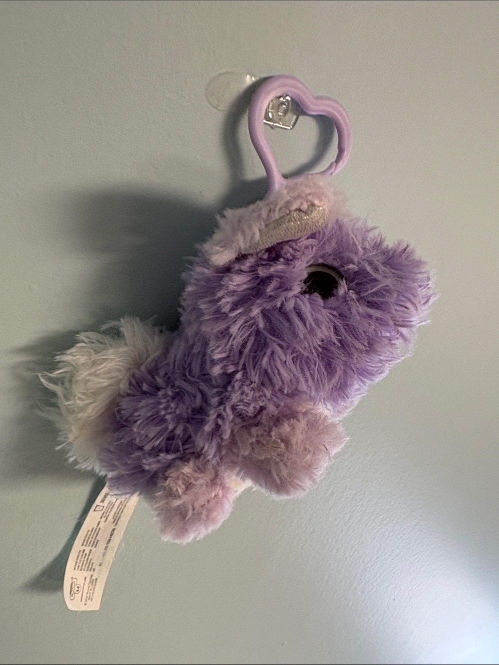 Scruff A Luv Babies Purple Rabbit Keychain Plush Stuffed Animal, Kids Plush Toy